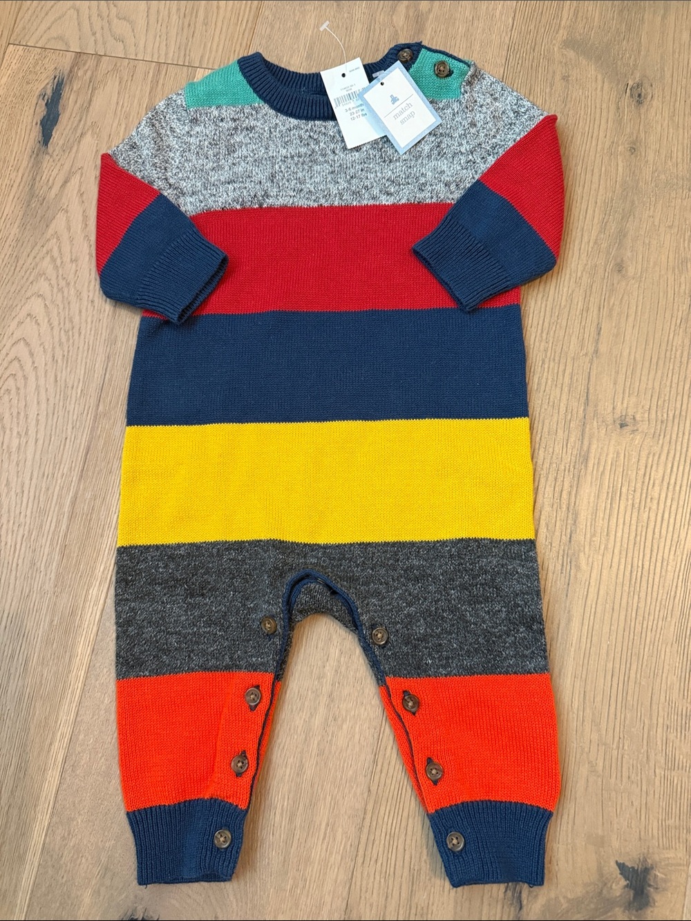 Baby Gap Match Snap Baby Boy's Sweater Romper